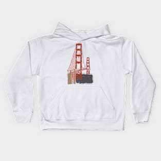 Golden Gate Splatter Kids Hoodie